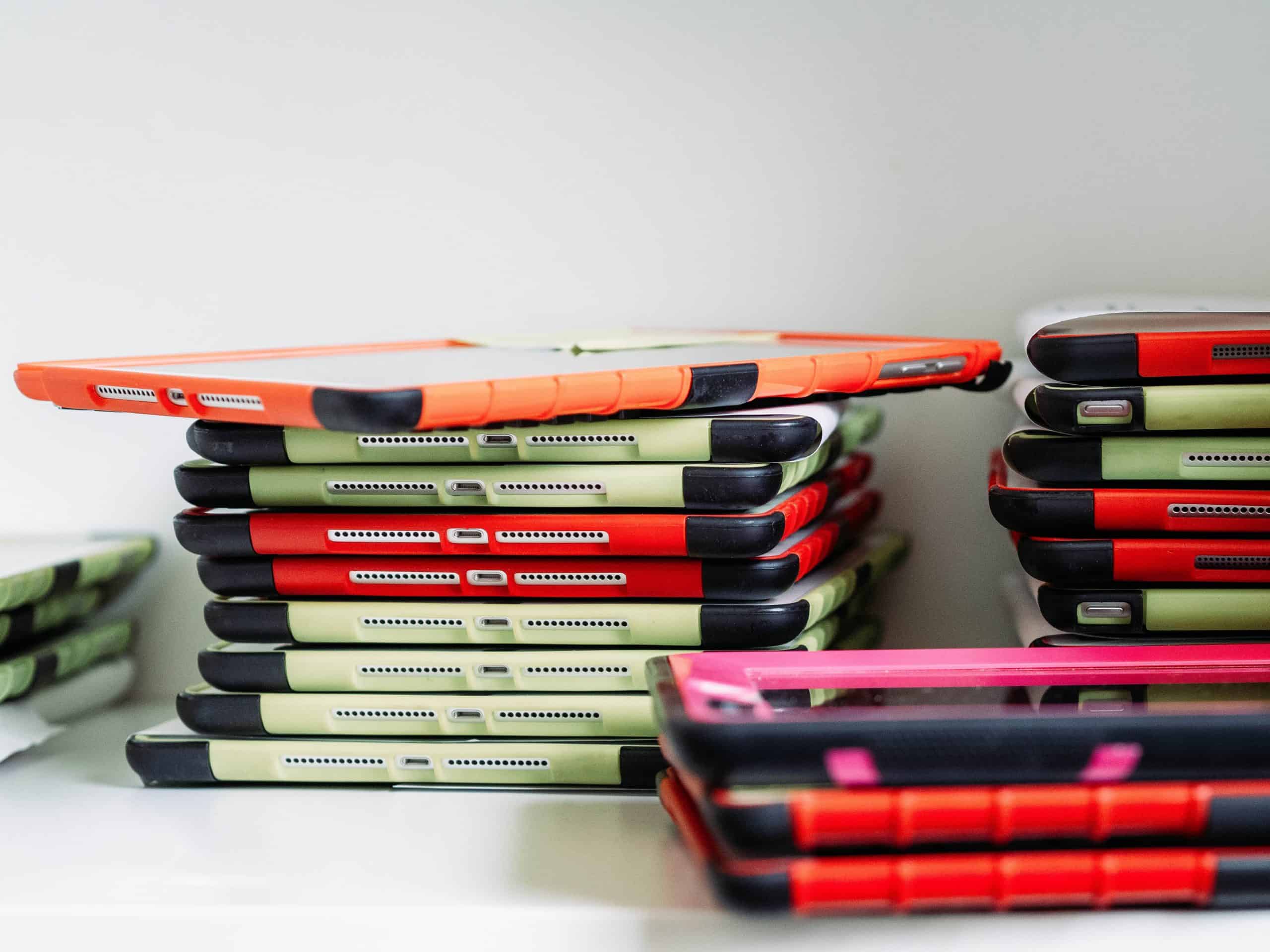stack of ipads